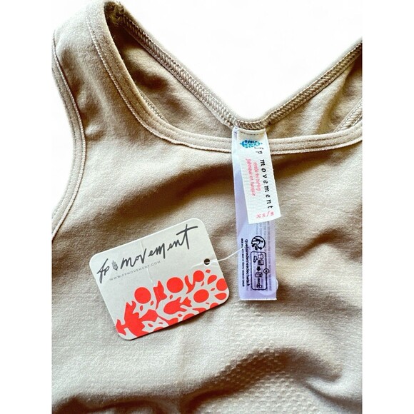 NWT Free People Movement Women's XS/S Every Single Time Bra Doe Light Beige - Picture 6 of 6
